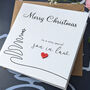 Son In Law Christmas Card, 3D Wooden Heart, thumbnail 3 of 4