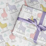 Colourful Llama Wrapping Paper Roll / Folded, thumbnail 1 of 2