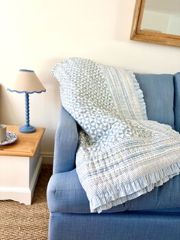 Indian Block Print Ruffle Quilt, 2 of 6