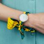 Colourful Changeable Women Cotton Strap Wrist Watch, thumbnail 1 of 9