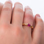 18 Carat Gold Tension Ring Set With A Ruby, thumbnail 2 of 4