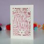 Have A Nice Day Papercut Card, thumbnail 10 of 10