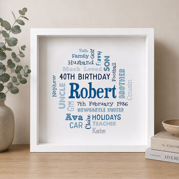 Personalised 21st Birthday Word Art Gift, 8 of 9