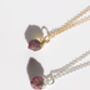 July Birthstone Ruby Crystal Necklace, thumbnail 3 of 5