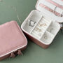 Rose Gold Personalised Jewellery Box, thumbnail 2 of 3