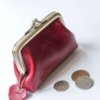 Real Leather Cute Coin Purse By Grace Valour Notonthehighstreet Com