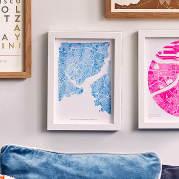 Customisable Watercolour Map Print, 4 of 11