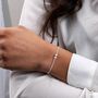 Forever Friend Sterling Silver Pearl Bracelet, thumbnail 2 of 3