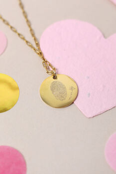 Personalised Fingerprint Waterproof Necklace, 2 of 3