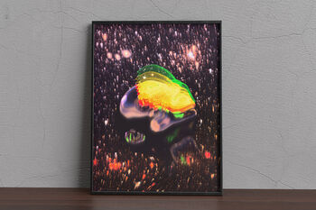Sci Fi Cyborg Retro Astronomy Portrait In Outer Space, 5 of 6