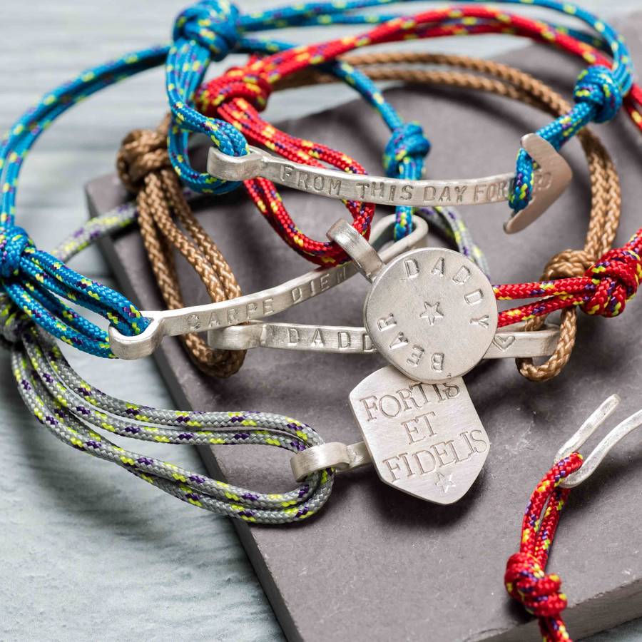 Men's Personalised Arrow Bracelet By Chambers & Beau
