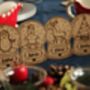 Personalised Snow Globe Table Place Settings Christmas, thumbnail 4 of 6