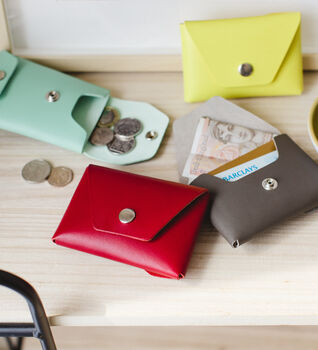 Personalised Origami Leather Wallet And Card Case, 7 of 12