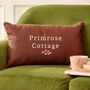 Personalised House Name Linen Cushion, thumbnail 1 of 2