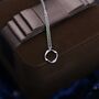 Sterling Silver Tiny Mobius Strip Pendant Necklace, thumbnail 2 of 12