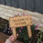 Personalised Garden Name Sign – Plaque For Garden Lovers And Grandads / Grandma, thumbnail 2 of 5