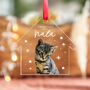 Personalised Kitten's First Christmas Photo Bauble Gift, thumbnail 4 of 5