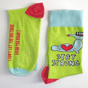 Stay Strong Encouragement Socks, 7 of 9