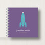 Personalised Kid's Space Rocket Small Notebook, thumbnail 7 of 9