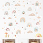 Pastel Rainbow Clouds Stars Waterproof Removable Wall Stickers, thumbnail 3 of 6