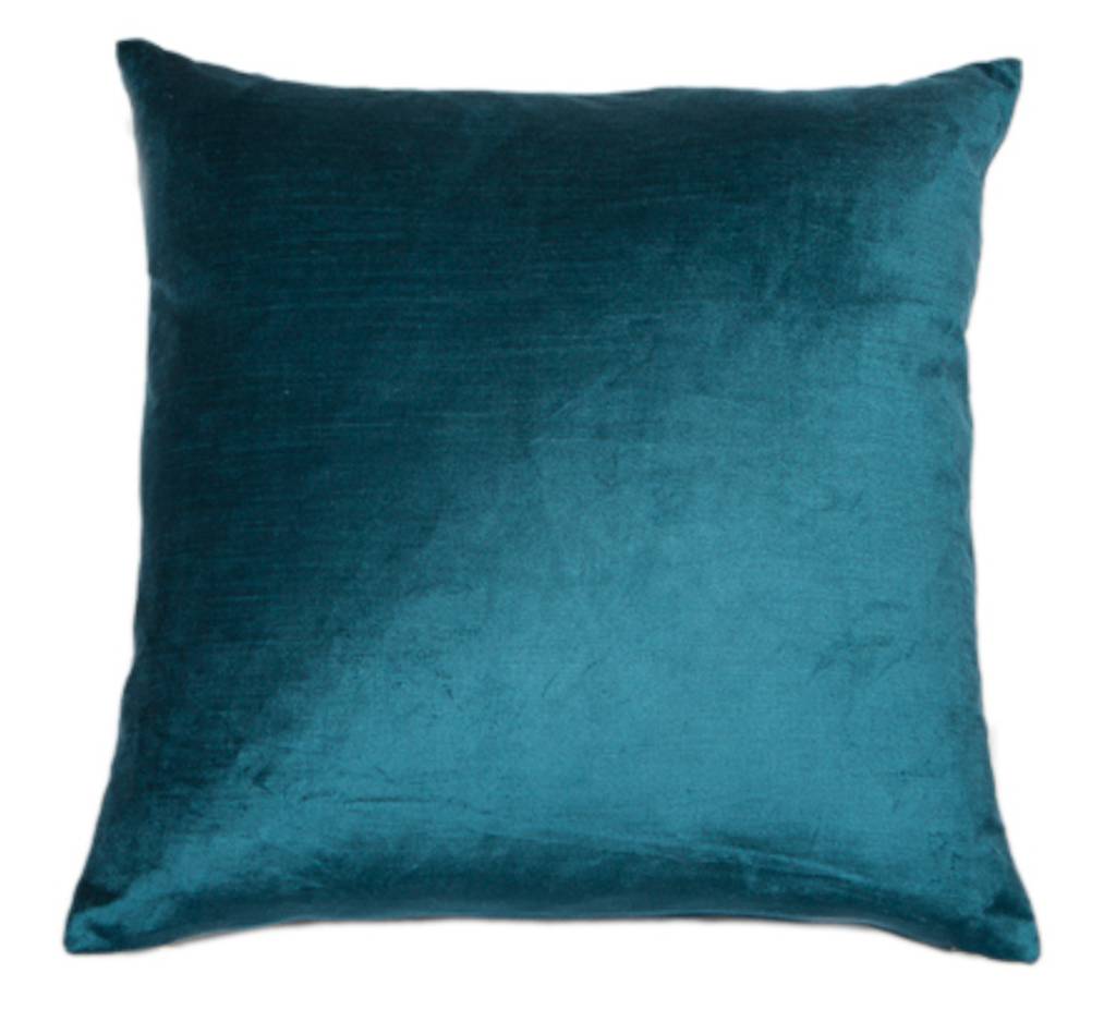 Feather Filled Velvet Cushion By Lime Tree London