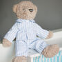 Gentleman Ted In Pyjamas Soft Bear Toy For Baby And Toddler, thumbnail 4 of 11