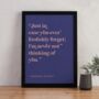 Romantic Quote Art By Virginia Woolf Valentines Day, thumbnail 1 of 4
