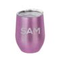 Personalised Insulated Stemless Glitter Wine Tumbler, thumbnail 1 of 7