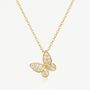 Gold Or Silver Dainty Butterfly Necklace, Women's Jewellery, thumbnail 3 of 5