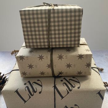 Christmas Personalised Paper Fibre Wrapping Paper Set, 7 of 12