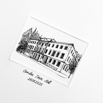 Miniature Personalised Wedding Venue Illustration, 3 of 7