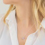 Sterling Silver Bee Necklace With Birthstone Charm, thumbnail 1 of 12