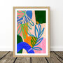 Colourful Abstract Leaf Print Set Of Three, thumbnail 8 of 12
