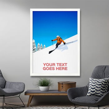 Personalised Ski Run Print, 3 of 7