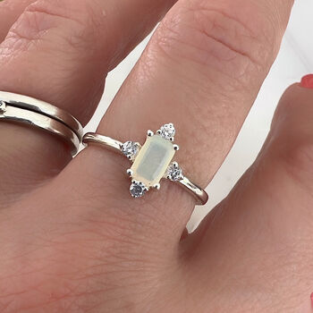 Opal Baguette Radiance Ring, 3 of 7
