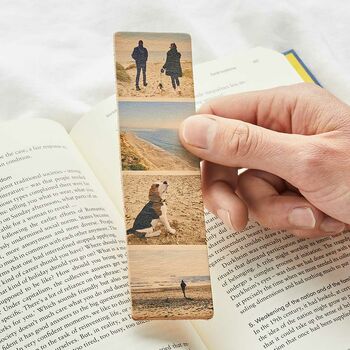 Personalised Photo Strip Leather Bookmark, 2 of 3