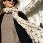Stag Head Print Scarf In Personalised Gift Box, thumbnail 6 of 6