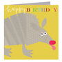 Happy Birthday Armadillo Greetings Card, thumbnail 2 of 5