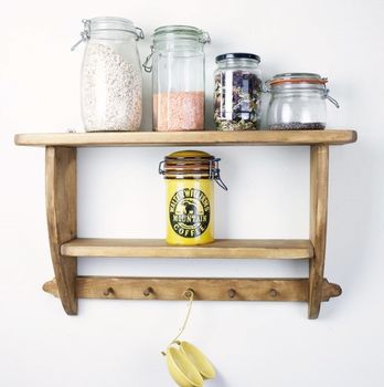 Country Cottage Shelf And Wooden Peg Rail, 3 of 6