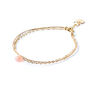 October Opal Gold And Silk Birthstone Bracelet, thumbnail 3 of 6