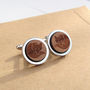 Personalised Wooden Cunning Fox Cufflinks, thumbnail 2 of 4