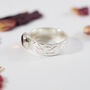 Amber Ring In Recycled Silver, thumbnail 3 of 7
