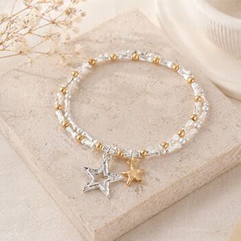 18th Birthday Eighteen Bead Star Charm Bracelet, 2 of 5