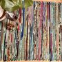 Turquoise Blue Chindi Recycled Cotton Rag Rug, thumbnail 7 of 7
