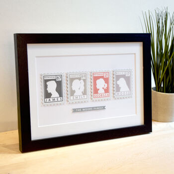 Personalised Family Stamps Print, 2 of 10