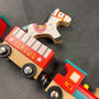 Wooden Circus Train Toy And Personalised Track, thumbnail 2 of 6