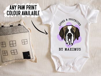 Saint Bernard Baby Onesie, 3 of 6