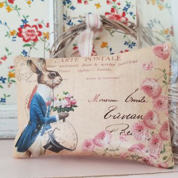 Fabric Easter Bunny Postcard Fragranced Gift Sachet, 4 of 5