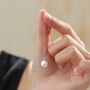 Mother Of Pearl Drop Hook Earrings In Sterling Silver, thumbnail 6 of 11
