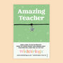 Amazing Teacher Star Charm Wish Bracelet, thumbnail 1 of 3